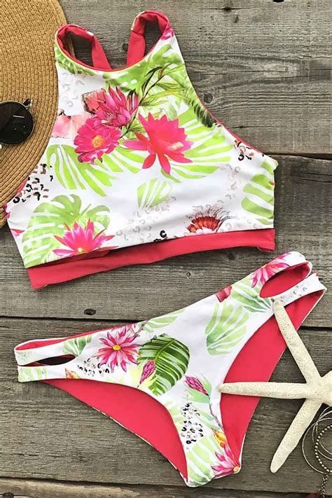 Cupshe Springlike Summer Floral Bikini Set Bikinis With Images My Xxx