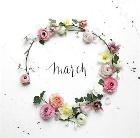 March Spring And Flowers Image Hello March Month Flowers Floral