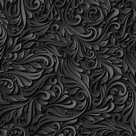 Floral and vine printed drapery fabric at a huge discount. Floral and Vine Pattern Black - Gallery Corner