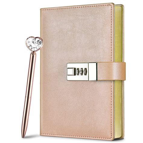 Buy Diary With Lock Leather Journal With Lock And Pen With Lock For Girls T Ideas Locking