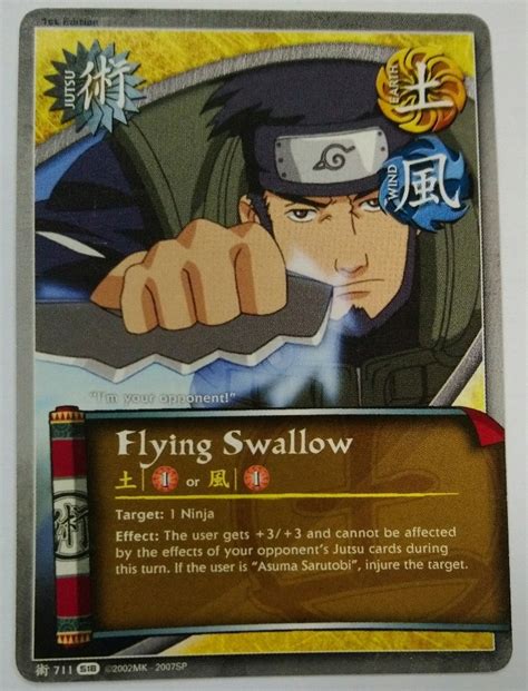 Karta Naruto Ccg Jutsu Flying Swallow J 711 Stan Używany 280 Zł