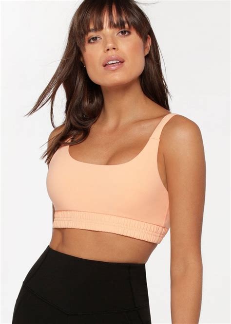 Lorna Jane Stretch Out Sports Bra Peachy Keen Tops From Lorna Jane