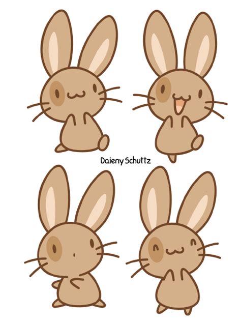 Brown Bunny By Daieny On Deviantart Bunny Drawing Bunny Art Cute
