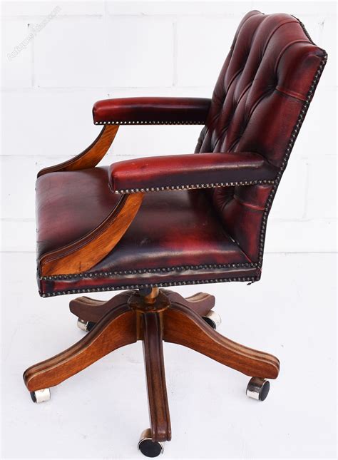 Vind fantastische aanbiedingen voor vintage leather chair. Antiques Atlas - Vintage Ox Blood Red Leather Desk Chair
