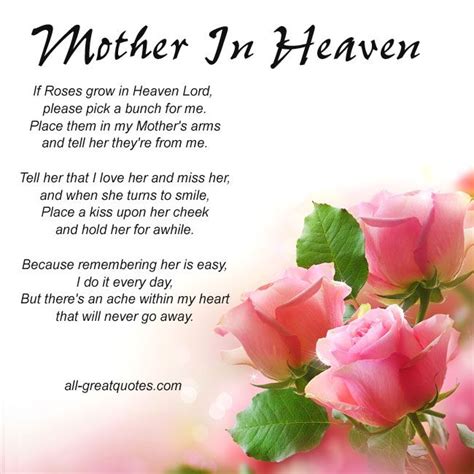 Mother Grief Cards Mother In Heaven Cards Mom In Heaven Mom In