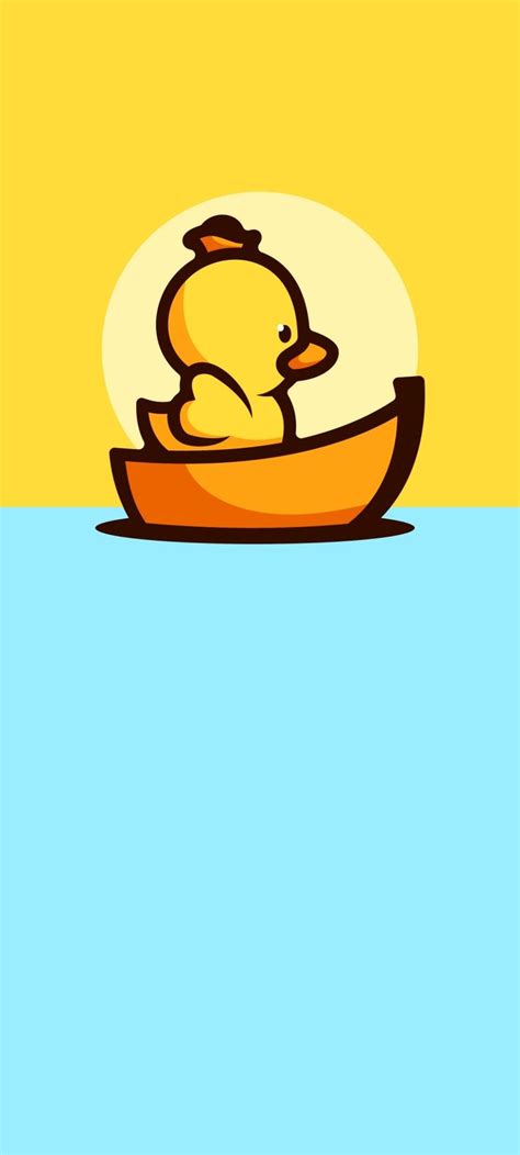 Minimal Duck Drawing Cartoon Characters Hippie Wallpaper Android Wallpaper