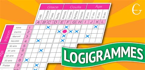 Decode written clues & fill in the grid to solve each puzzle. Logic Grid Puzzles in French - Apps on Google Play