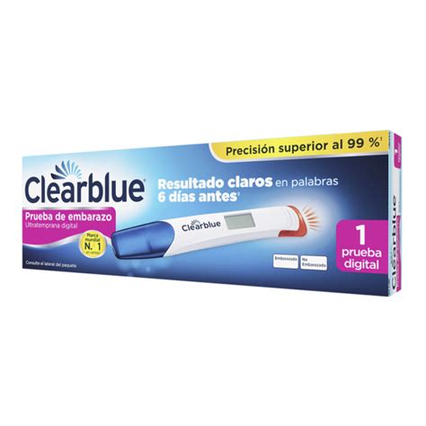 Clearblue Prueba Digital Test De Embarazo Detección Ultratemprana 1 Ud