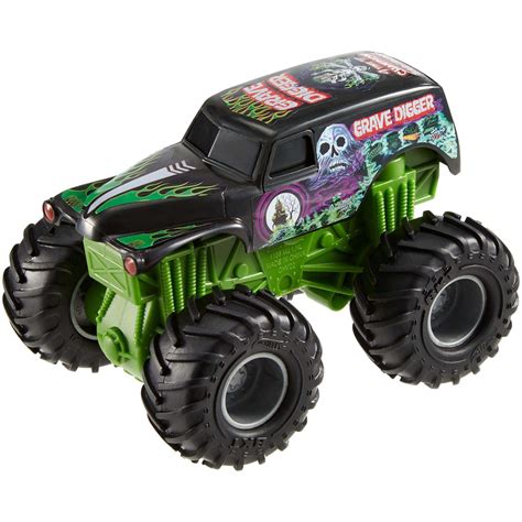 Hot Wheels Monster Jam Rev Tredz Grave Digger Vehicle Walmart Com