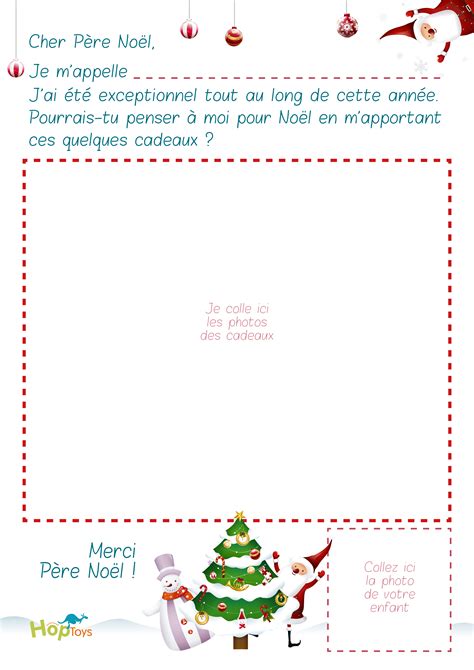 Téléchargez La Lettre Au Père Noël Blog Hoptoys