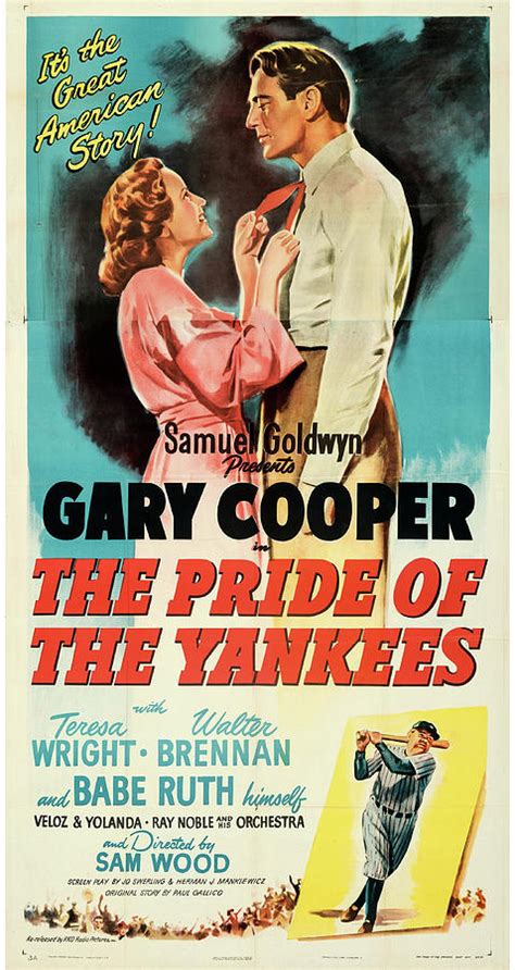 The Pride Of The Yankees Poster 1942 Mixed Media By Stars On Art Pixels