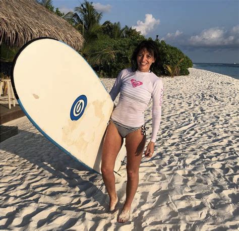 Davina Mccall Instagram Ageless Stars Swimwear Turns See Through