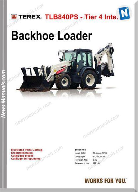Terex Backhoe Loaders Terex Tlb840ps Parts Catalogue