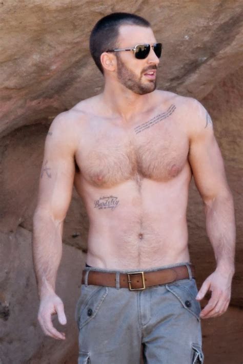 Chris Evans Ripped Torso And Bare Chested Naked Male Celebrities
