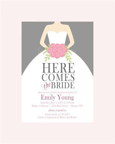 Bridal Shower Invitations Free Printable Customize And Print