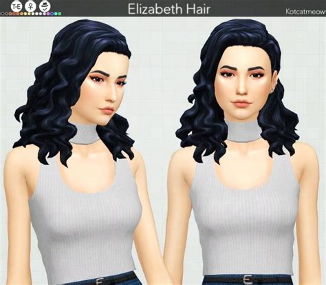 Elizabeth Hair At Kotcatmeow Sims 4 Hair Styles Sims