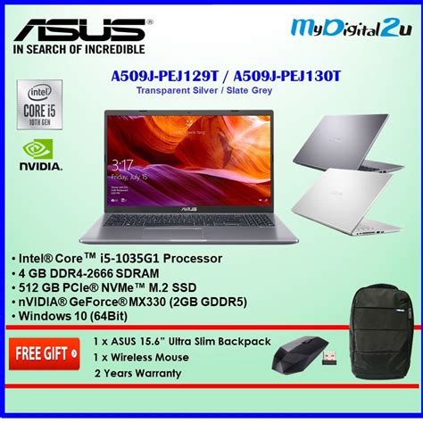Padahal jika kamu teliti, kamu bisa mendapatkan laptop gaming dengan harga yang lebih terjangkau, namun memiliki spesifikasi yang tinggi. ASUS Laptop 15.6" A509J-PEJ129T / A509J-PEJ130T (i5-1035G1/4GB/512GB SSD/MX330 2GB/W10/2YRS ...