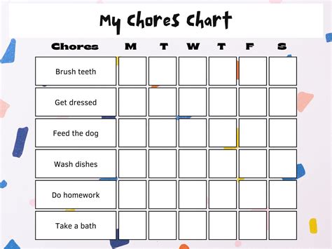 Free Chore Chart Templates