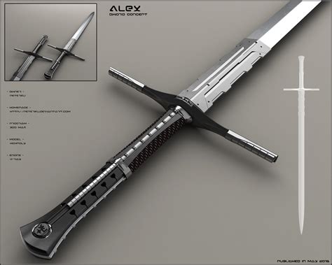 Futuristic Longsword Concept Swords