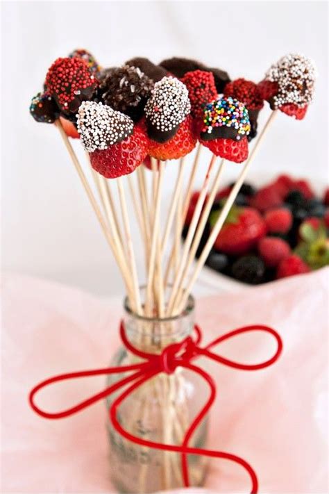 Chocolate Dipped Fruit On A Stick Marla Meridith Recipe Chocolate