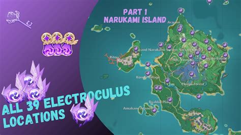 Genshin Impact All Electroculus Locations On Narukami Island Guide Genshin Impact Youtube