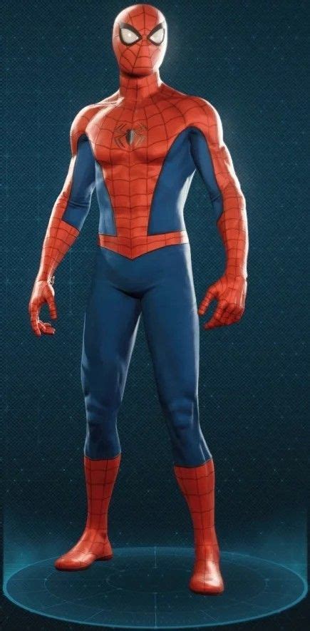 Classic Suit Marvels Spider Man Ps4 Spiderman Spiderman Classic