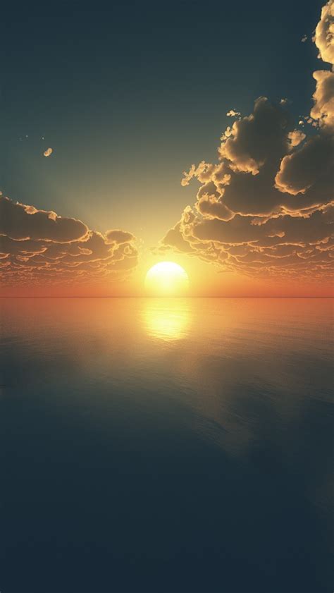 Ocean Sunset The Iphone Wallpapers
