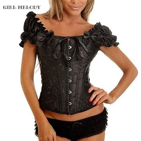 Gothic Clothing Sexy Lingerie Corset For Women Steel Bone Fancy Lace