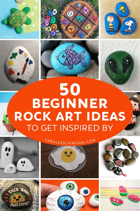 50 Easy Rock Painting Ideas For Beginners Painted Rocks Kids Painted