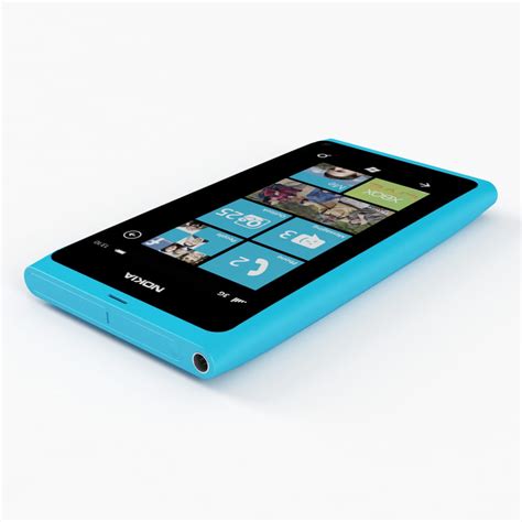Nokia Lumia 800 Cyan 3d Model