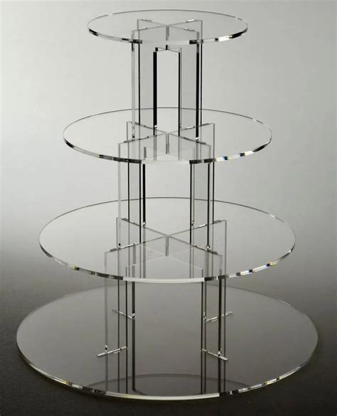 4 Tier Cake Cupcake Stand Exquisite Clear Acrylic Cake Towerdetails