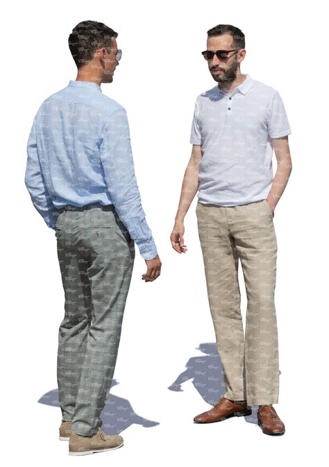 two men standing and talking vishopper