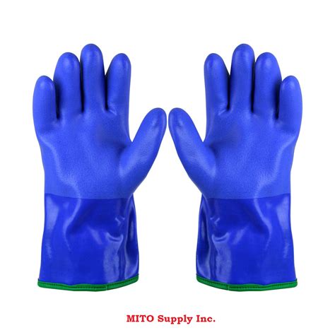 atlas gloves blue insulated liquid proof oil resistant gloves 490lg mito supply