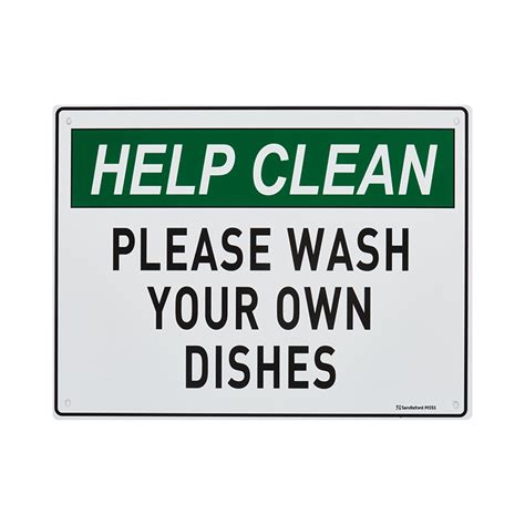 Free Printable Wash Your Dishes Sign Printable Word Searches