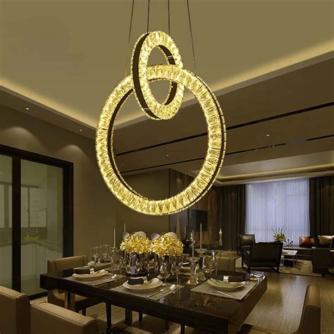 Nordic Modern Luxury Led K9 Crystal Chandelier Lighting Ceiling Hanging