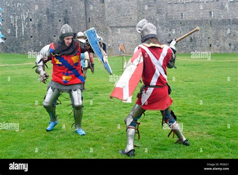 Living History Weekend Medieval Knights In Battle At Pembroke Castle