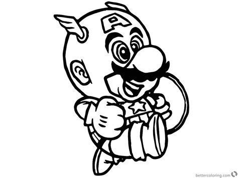 Super Mario Odyssey Pages Coloring Pages