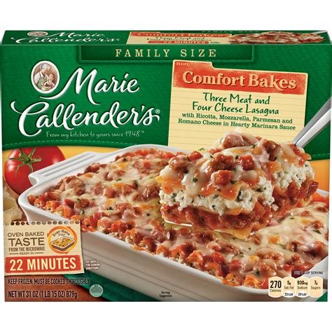 How long would it take to burn off 310 calories of marie callender's beef tips dinner, frozen? Marie Callenders Comfort Bakes Multi-Serve Frozen Dinner ...
