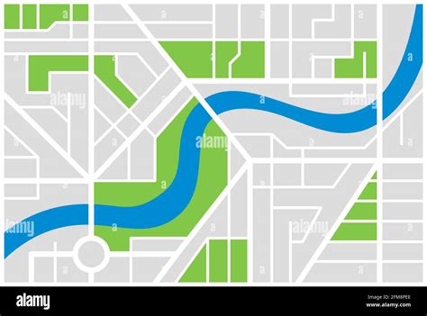 Illustration Generic Street Map Green Cut Out Stock Images And Pictures