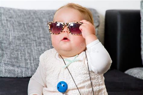 Baby With Sunglasses Stock Image Image Of Healthcare 43960921