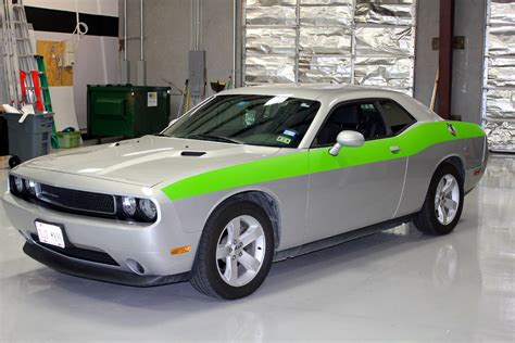 Dodge Challenger Matte Body Stripe Zilla Wraps