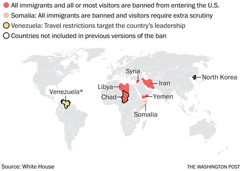 The eight countries in Trump's new travel ban - Washington Post