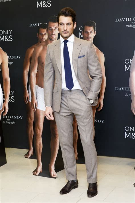 David Gandy Poses With Shirtless Underwear Cut Outs At Marks Spencer
