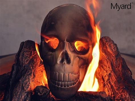 These fireproof human skull fire logs are made much the way other fireproof ceramic refractory log sets are made. FIREPROOF SKULLS For Your Firepit | Gas logs, Fire pit ...