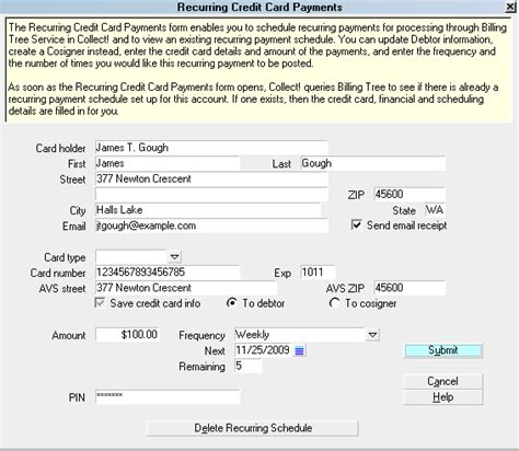 Check spelling or type a new query. Billing Tree Credit Card Payments - Quick Tour - Collect! Help