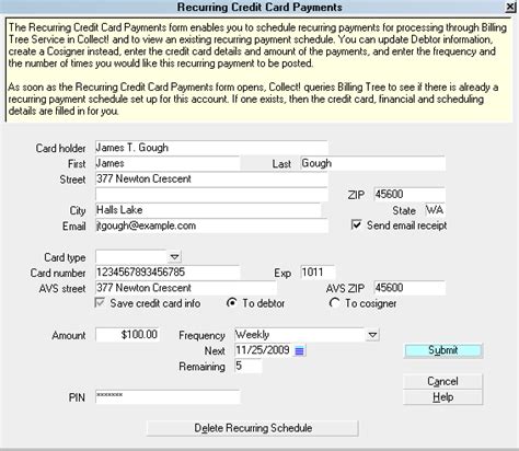 Check spelling or type a new query. Billing Tree Credit Card Payments - Quick Tour - Collect! Help