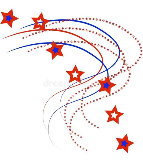 blue and red stars and stripes stock vector illustration of parade holiday 14247861