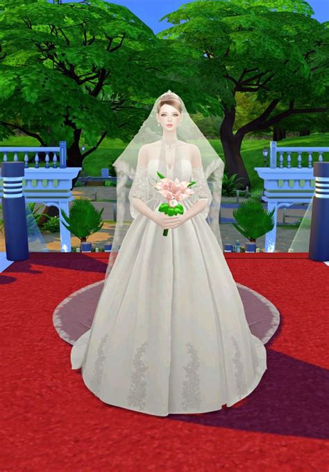 Lena Sims Face Veil Sims 4 Wedding Dress Sims Sims 4 Mods Clothes