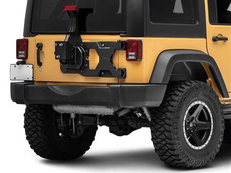 Jeep Licensed By Redrock Jeep Wrangler Hd Tire Carrier With Mount And