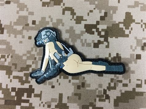 Specwarfare Airsoft Warrior Sexy Girl Morale Military Pvc Patch